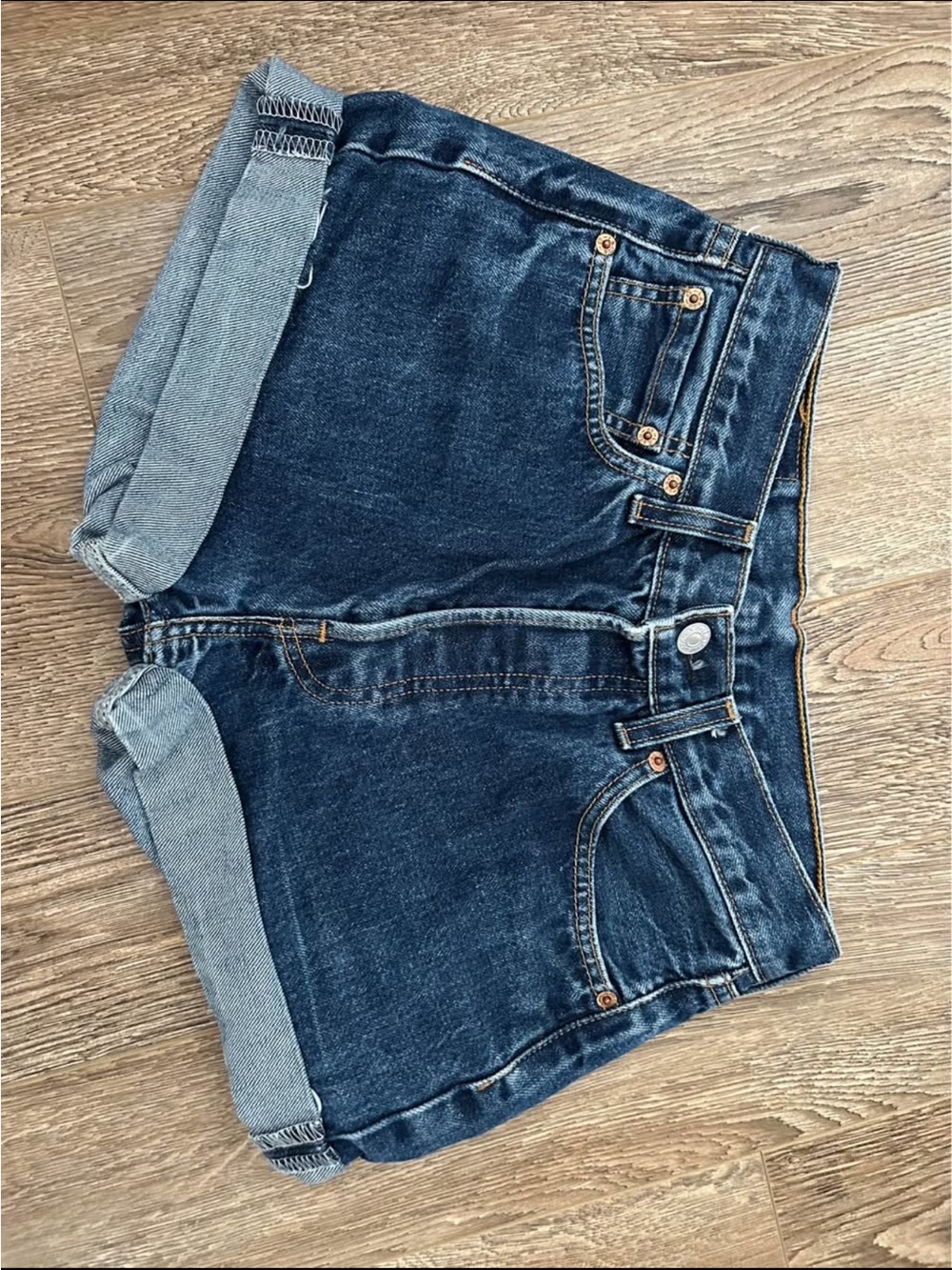 Levi's Dark Blue Denim Shorts